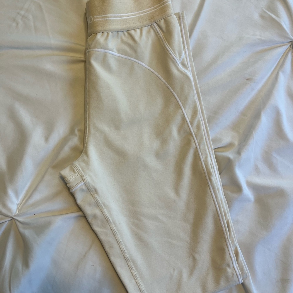 Cream Athletic Leggings